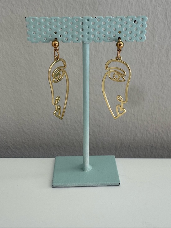 Jewelry - NWT Abstract Face Earrings | Modern Artistic Statement Jewelry